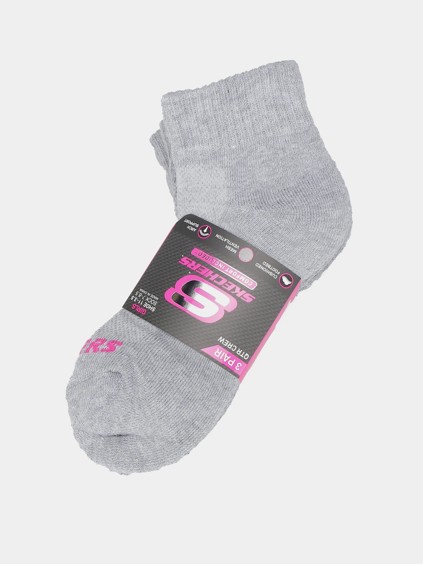 Носки и гольфы Skechers 3PK 1/2 TERRY QTR CREW модель S119349-035 Носки и гольфы Skechers 3PK 1/2 TERRY QTR CREW модель S119349-035 Фото