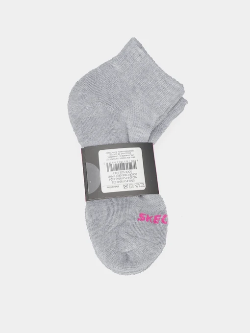 Skechers 3PK 1/2 TERRY QTR CREW Набір шкарпеток колір сірий фото 2