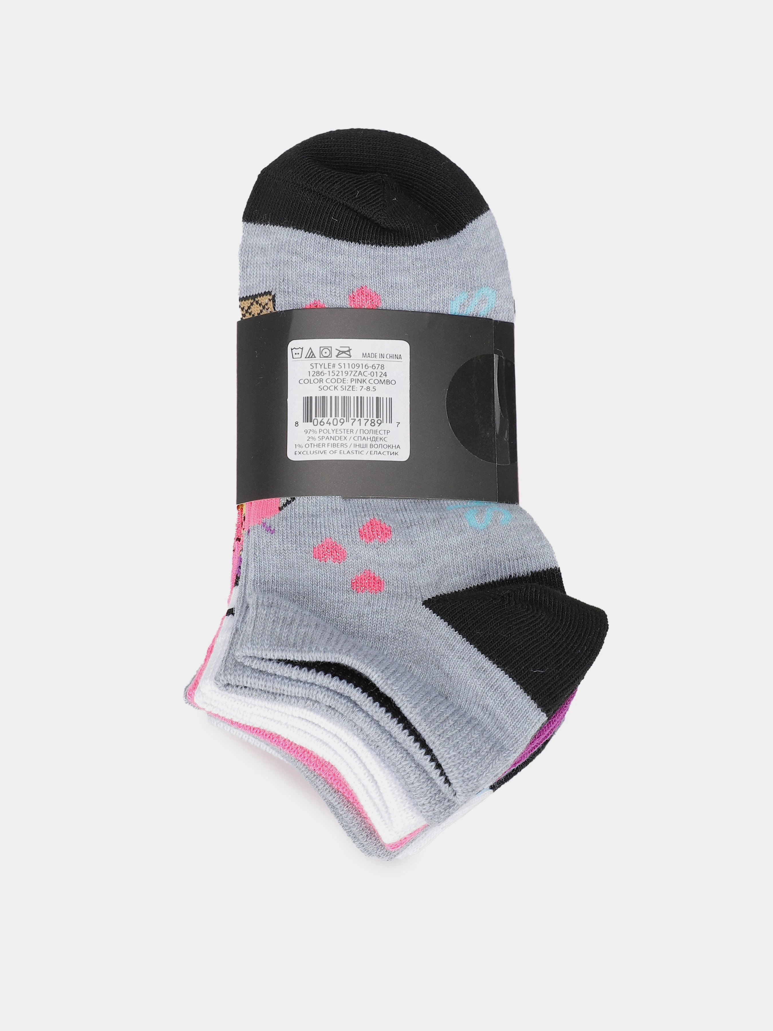 Skechers 6PK NON TERRY LOW CUT Набір шкарпеток колір рожевий фото 2