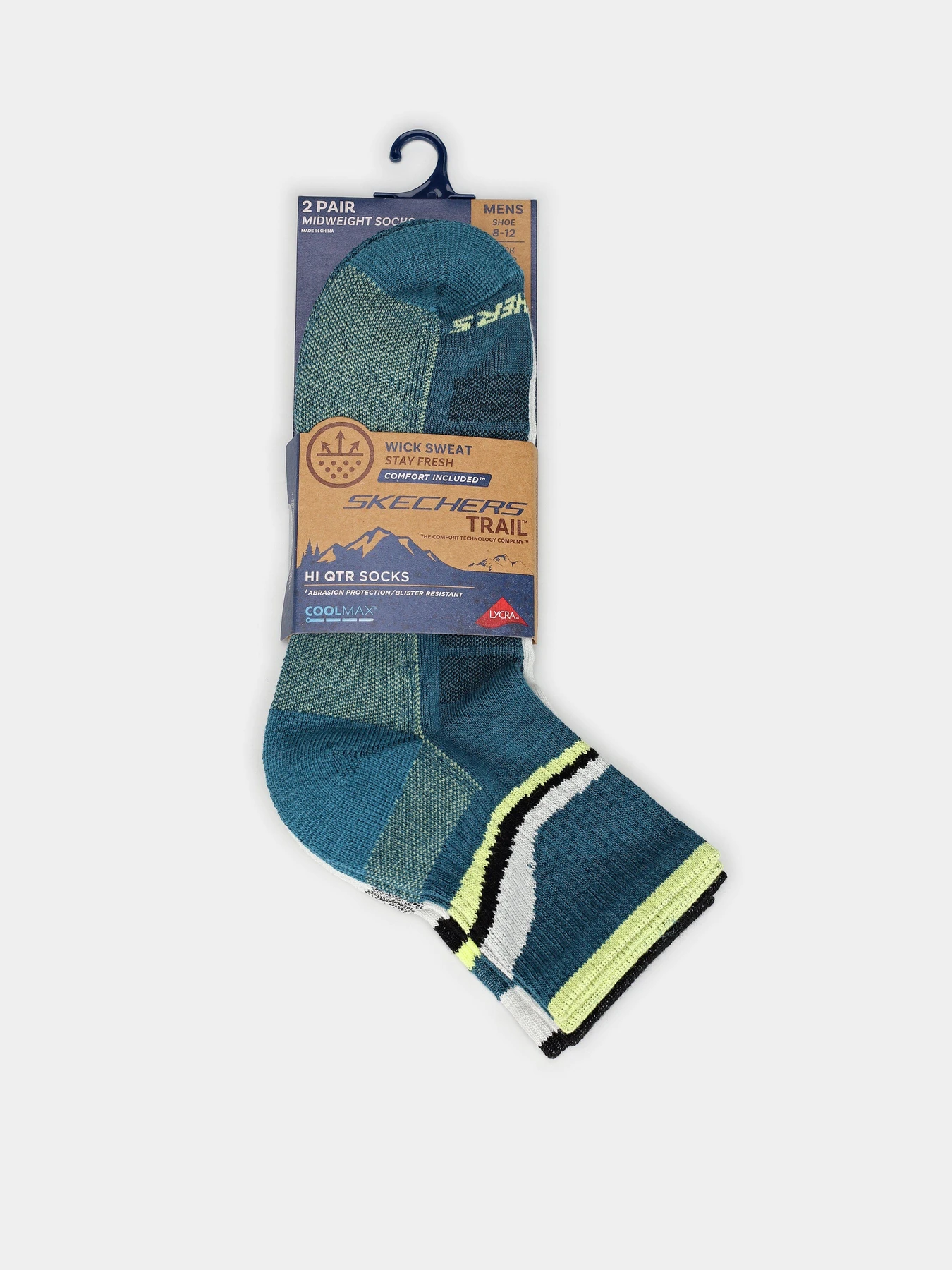 Шкарпетки та гольфи Skechers 2PK 1/2 TERRY TRAIL QTR CREW модель S600276-442 Шкарпетки та гольфи Skechers 2PK 1/2 TERRY TRAIL QTR CREW модель S600276-442 Фото