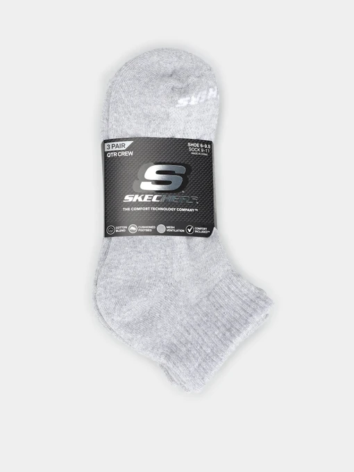 Шкарпетки та гольфи Skechers 3PK 1/2 TERRY QTR CREW модель S111035-039 Фото