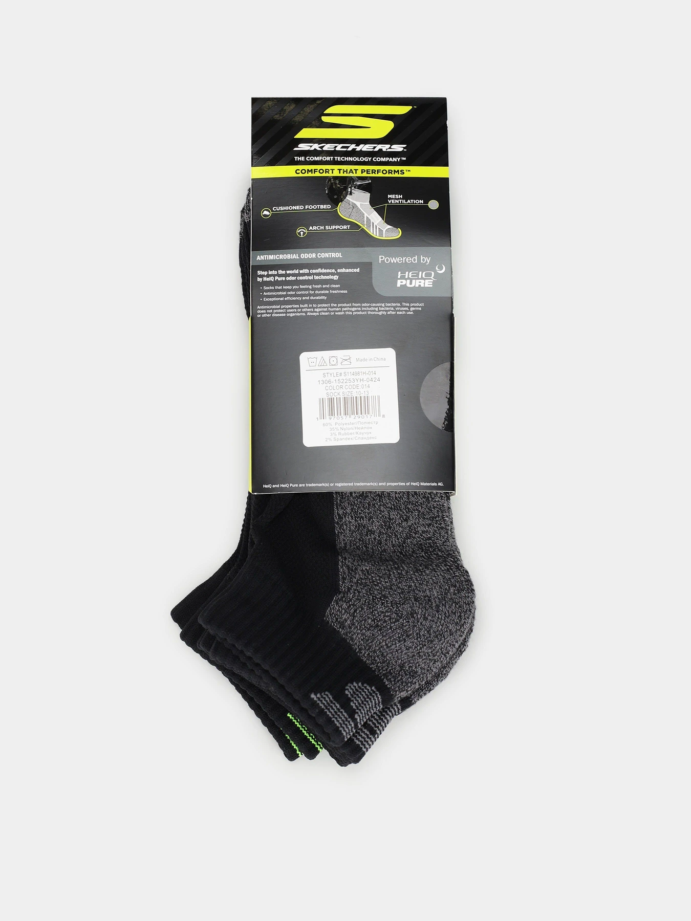 Шкарпетки та гольфи Skechers Terry Qtr Crew 43-46 модель S114981H-014 Шкарпетки та гольфи Skechers Terry Qtr Crew 43-46 модель S114981H-014 Фото