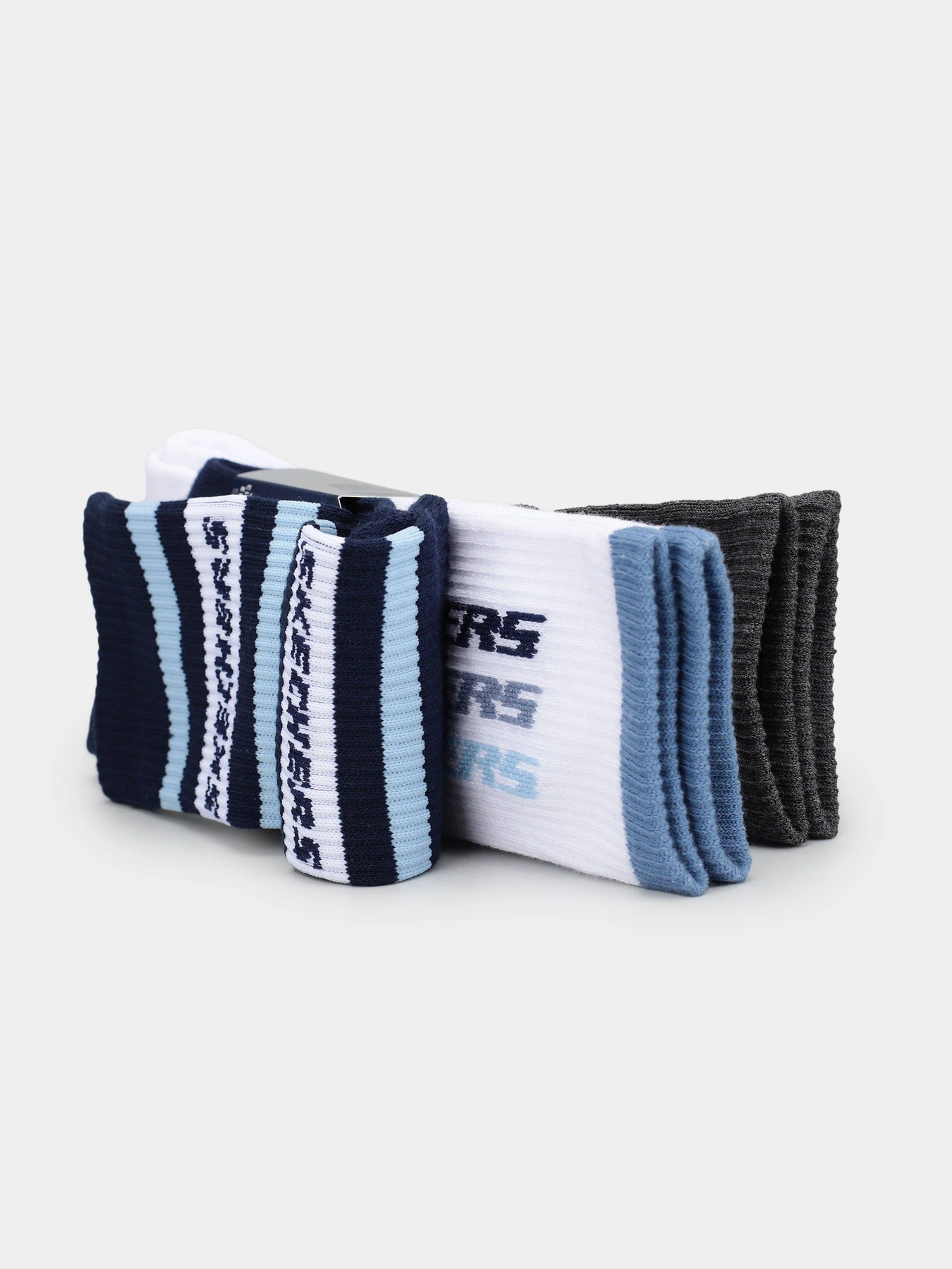 Шкарпетки та гольфи Skechers 3PK 1/2 TERRY CREW модель S600476-412 Шкарпетки та гольфи Skechers 3PK 1/2 TERRY CREW модель S600476-412 Фото