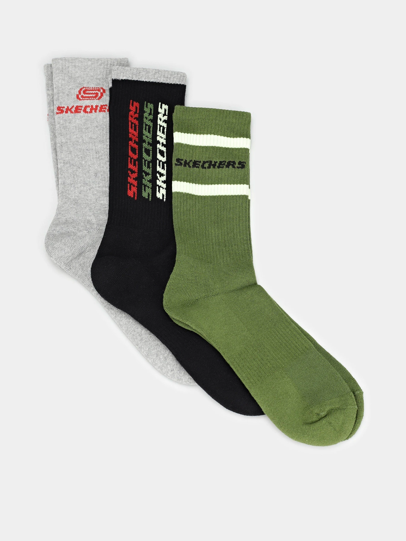 Шкарпетки та гольфи Skechers 3PK 1/2 TERRY CREW модель S600476-315 Шкарпетки та гольфи Skechers 3PK 1/2 TERRY CREW модель S600476-315 Фото