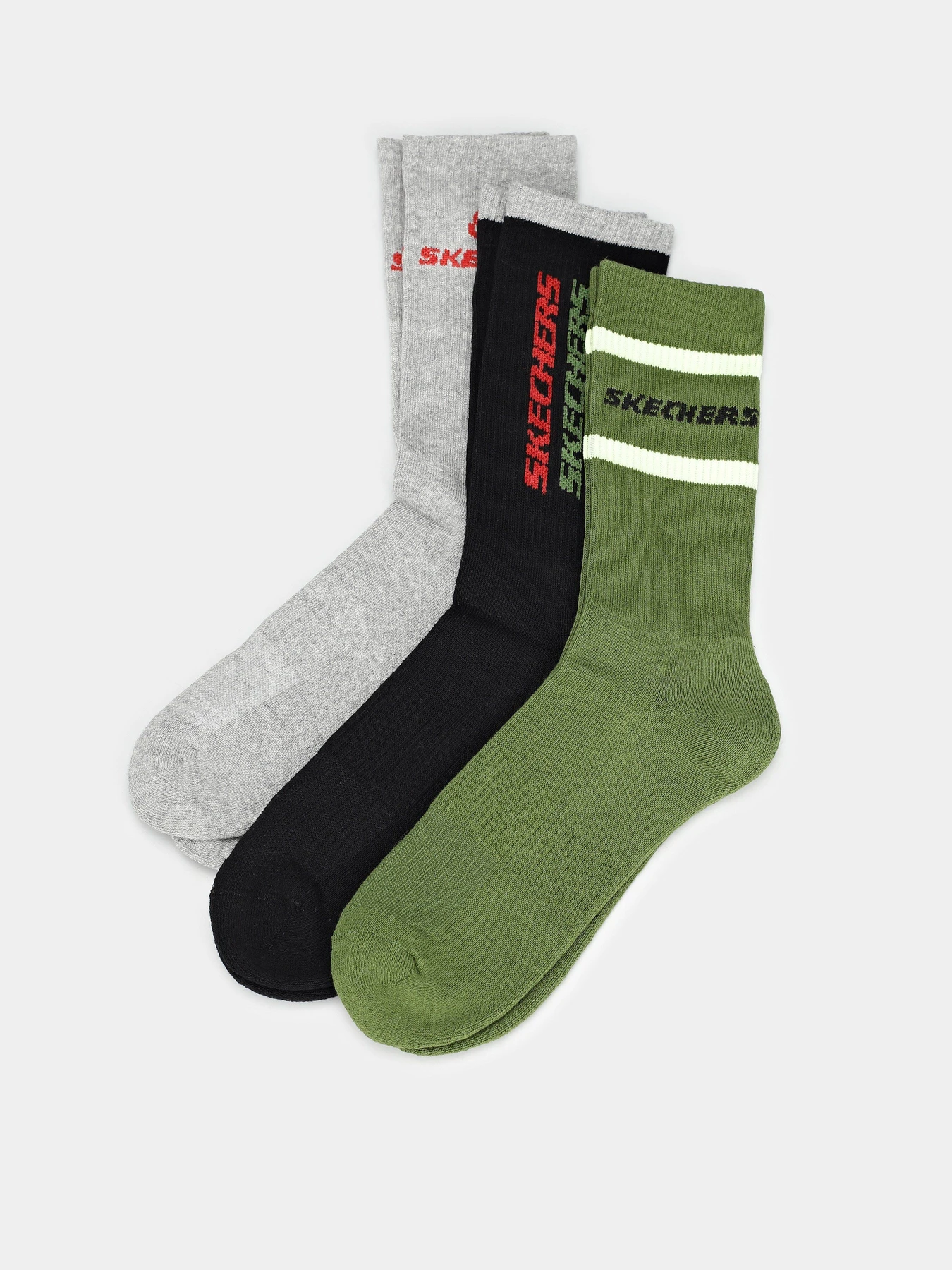 Шкарпетки та гольфи Skechers 3PK 1/2 TERRY CREW модель S600476-315 Шкарпетки та гольфи Skechers 3PK 1/2 TERRY CREW модель S600476-315 Фото