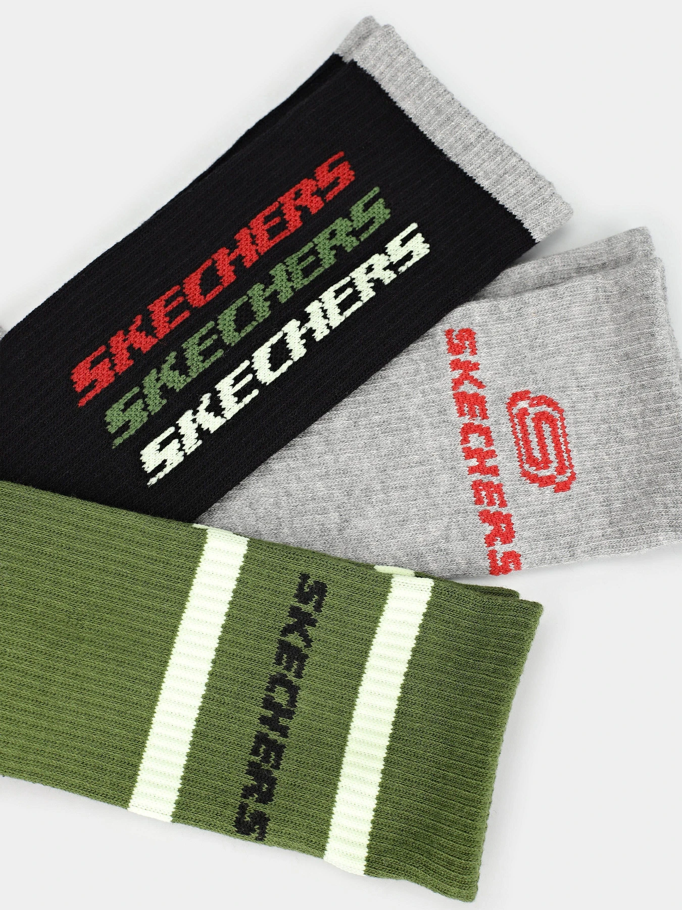 Шкарпетки та гольфи Skechers 3PK 1/2 TERRY CREW модель S600476-315 Шкарпетки та гольфи Skechers 3PK 1/2 TERRY CREW модель S600476-315 Фото
