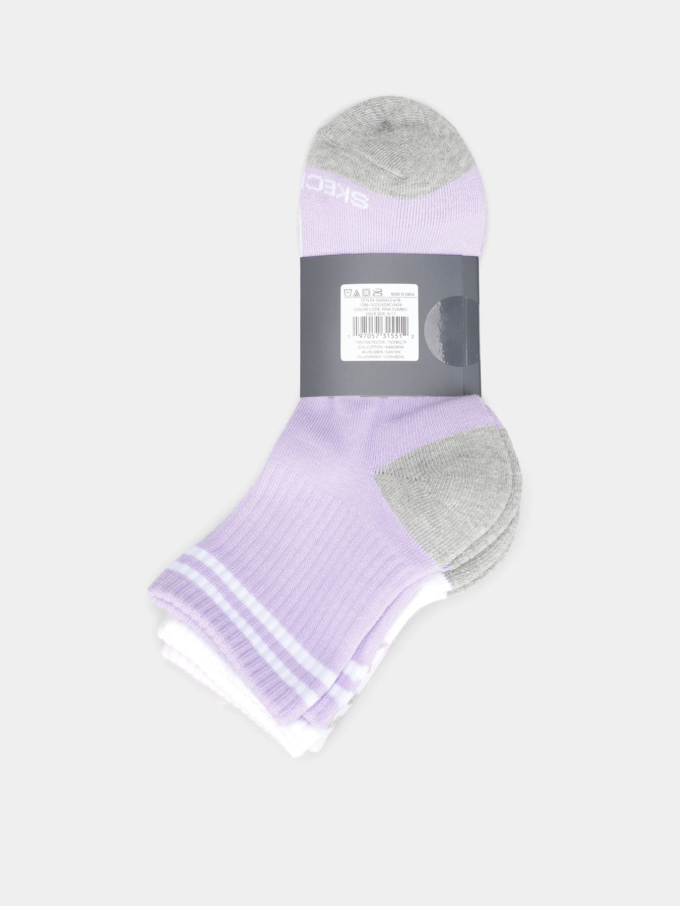 Носки и гольфы Skechers Terry Qtr Crew 35 - 39,5 модель S600452-678 Носки и гольфы Skechers Terry Qtr Crew 35 - 39,5 модель S600452-678 Фото