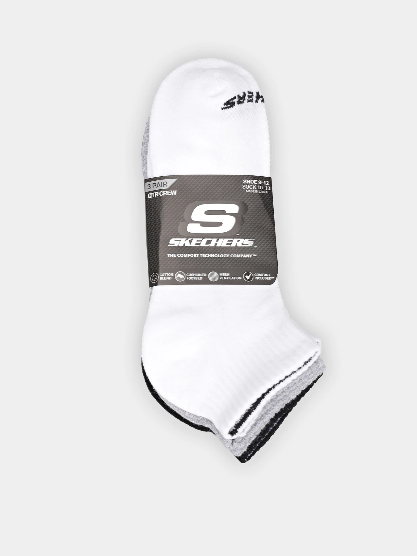 Шкарпетки та гольфи Skechers 3PK 1/2 TERRY QTR CREW модель S111035-107 Шкарпетки та гольфи Skechers 3PK 1/2 TERRY QTR CREW модель S111035-107 Фото