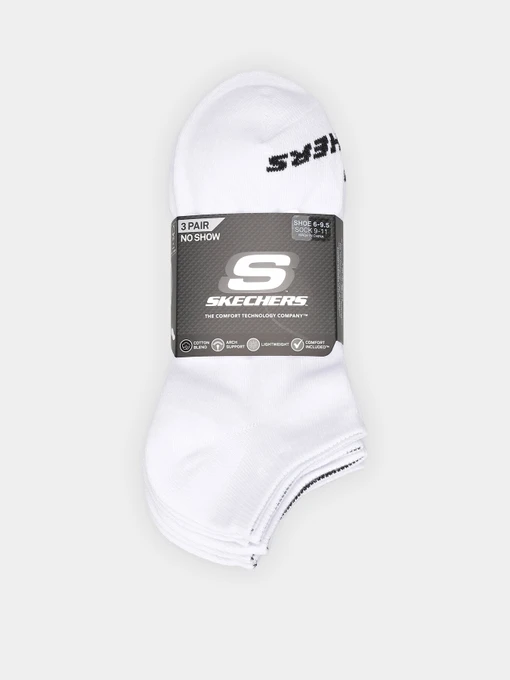 Шкарпетки та гольфи Skechers 3PK NON TERRY NO SHOW модель S114041-100-9 Фото