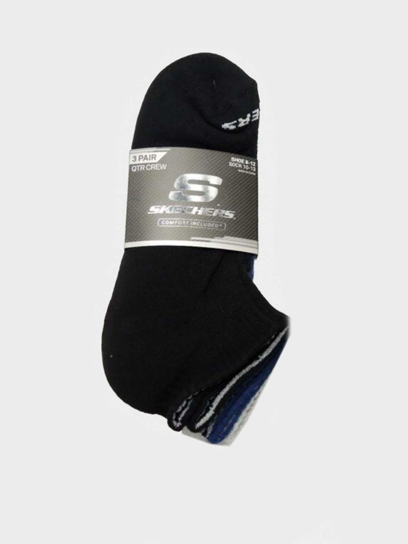 Носки и гольфы Skechers 3PK 1/2 TERRY QTR CREW модель S111035-992 Фото