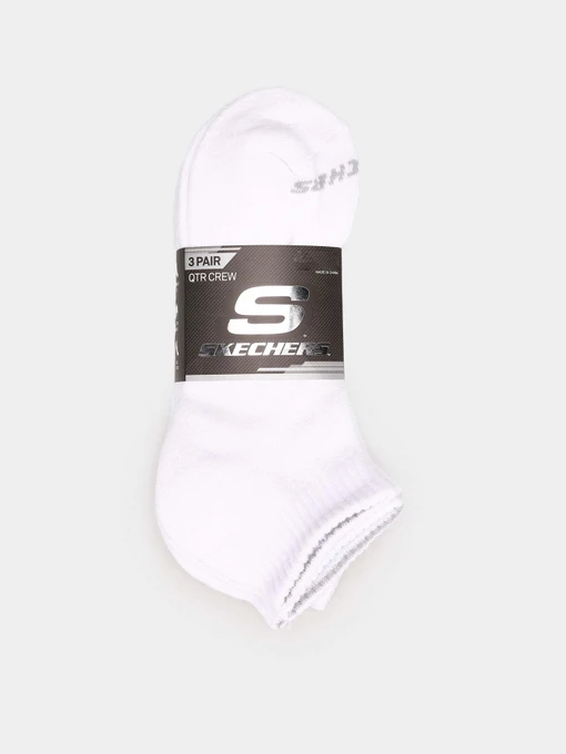 Шкарпетки та гольфи Skechers 3PK 1/2 TERRY QTR CREW модель S111035-100-10 Фото