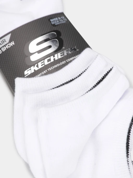 Skechers 3PK NON TERRY NO SHOW Набір шкарпеток колір білий фото 3