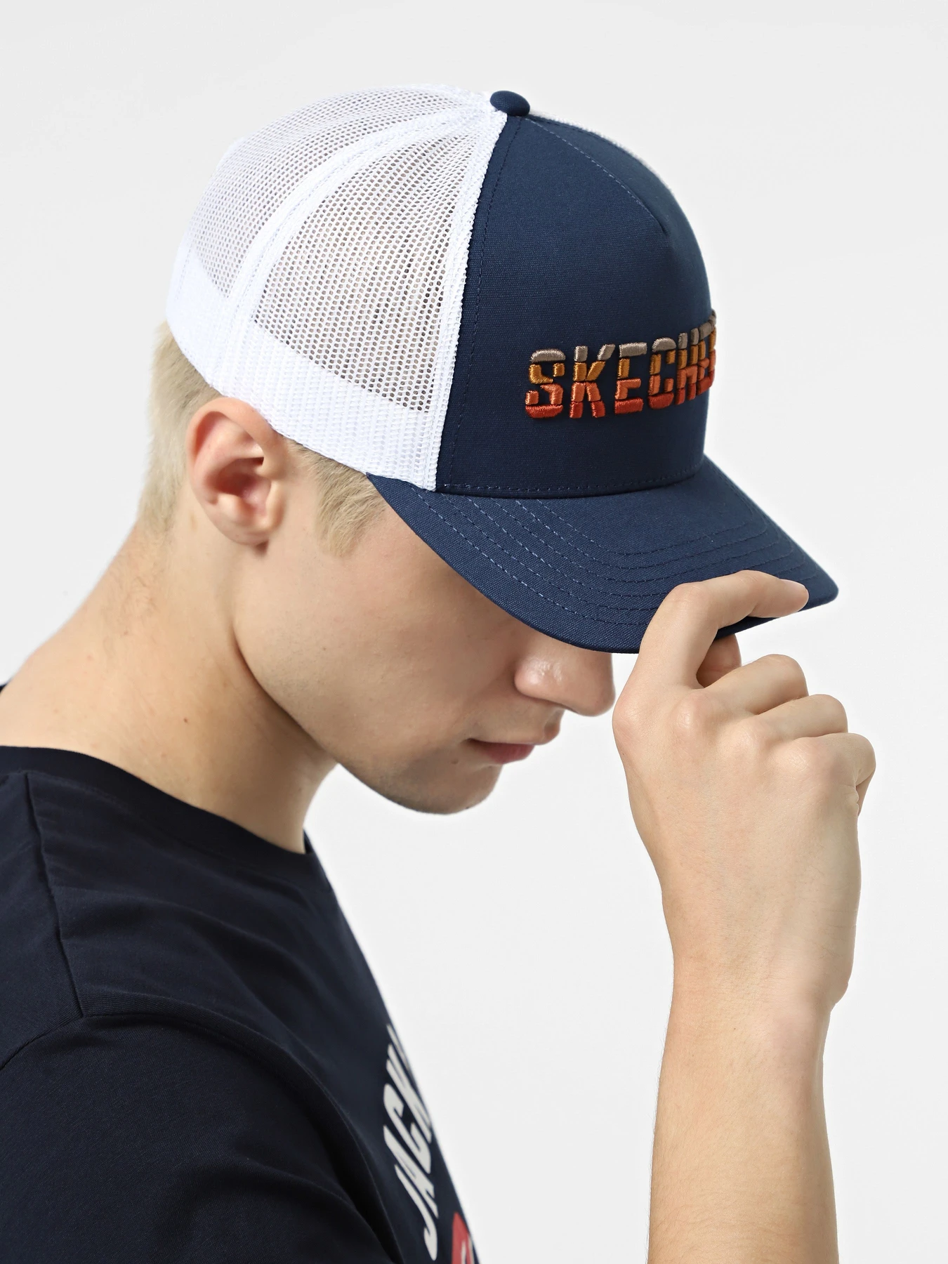 Шапки и кепки Skechers Textured Logo Trucker модель ZKCH3294 CCNV Фото