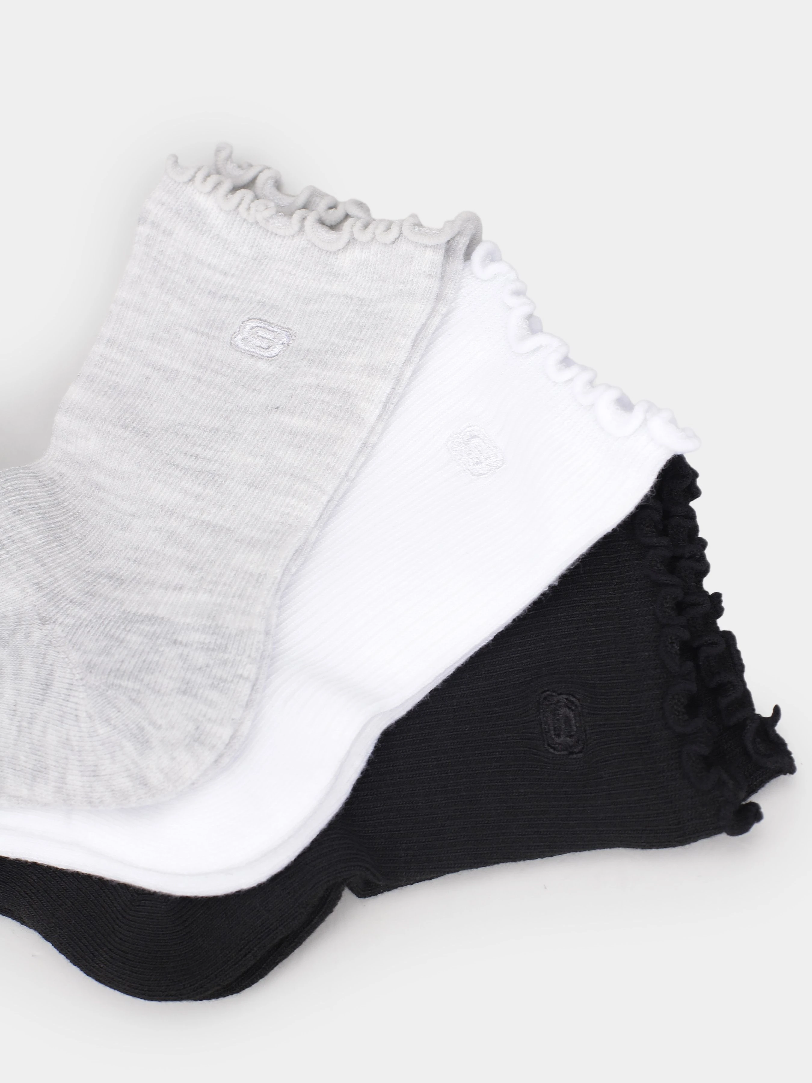 Skechers 3PK 1/2 TERRY ANKLET Набір шкарпеток колір сірий фото 3