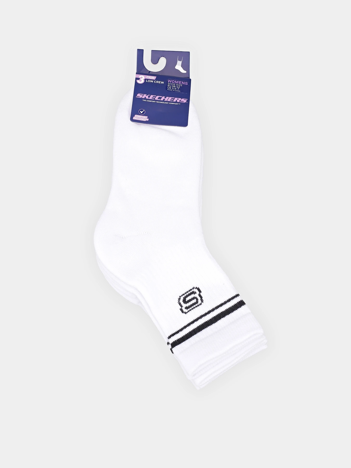 Носки и гольфы Skechers 3PK FULL TERRY LOW CREW модель S601827-100 Носки и гольфы Skechers 3PK FULL TERRY LOW CREW модель S601827-100 Фото