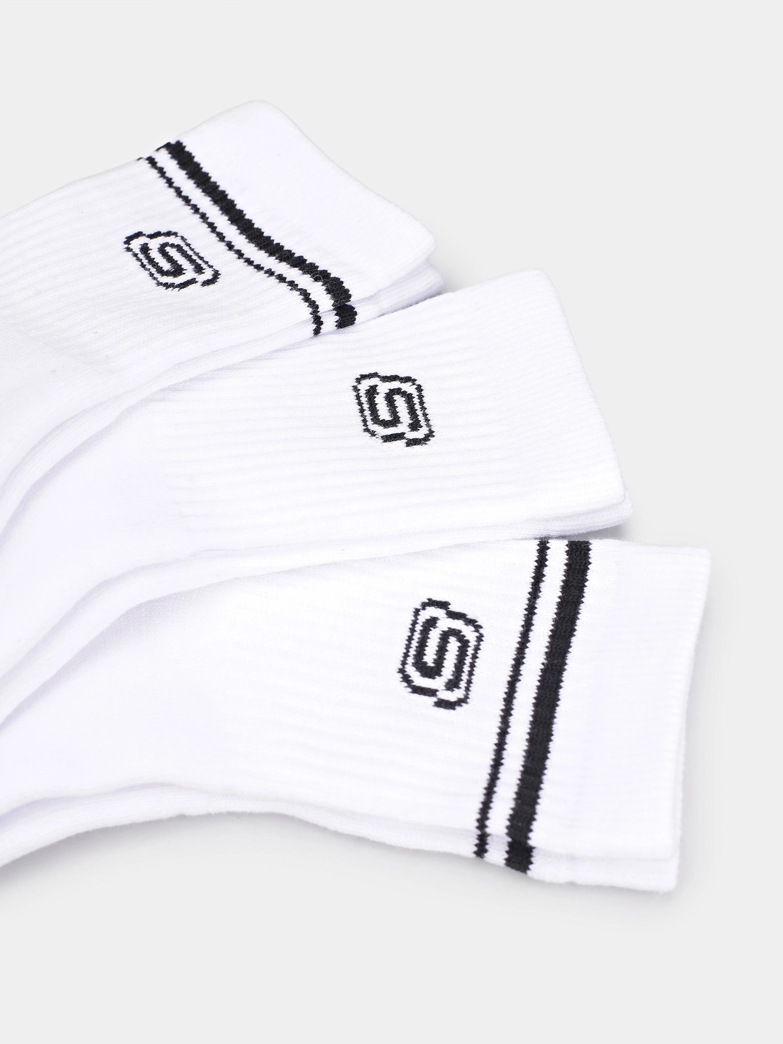 Skechers 3PK FULL TERRY LOW CREW Набір шкарпеток колір білий фото 3