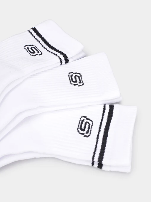 Skechers 3PK FULL TERRY LOW CREW Набір шкарпеток колір білий фото 3