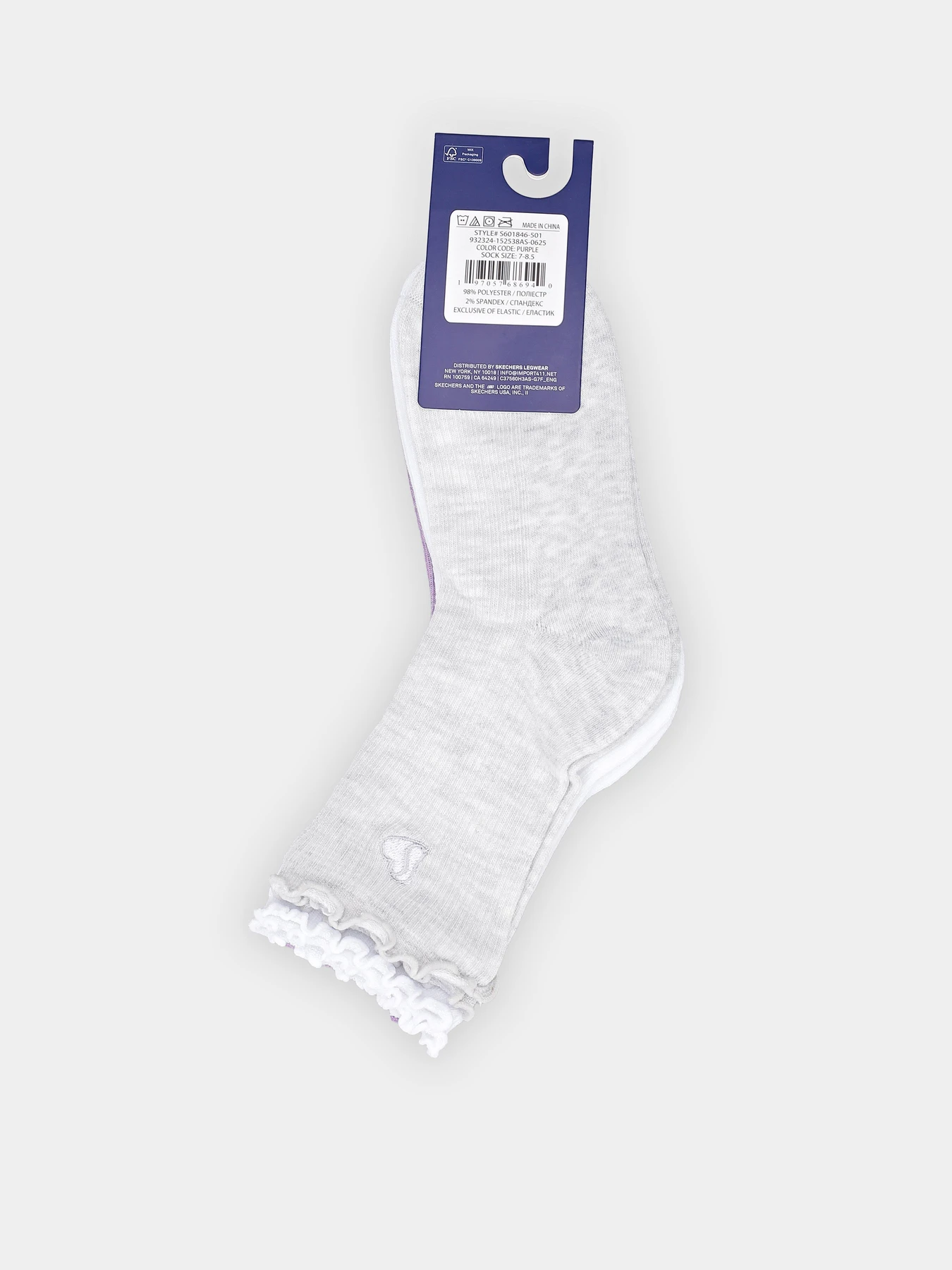 Носки и гольфы Skechers 3PK 1/2 TERRY ANKLET модель S601846-501 Носки и гольфы Skechers 3PK 1/2 TERRY ANKLET модель S601846-501 Фото