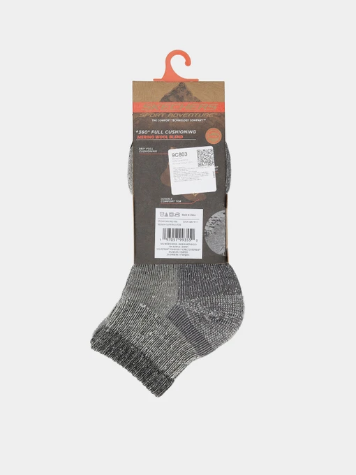 Skechers 2PK WOMENS FULL TERRY WOOL HIG Набір шкарпеток колір сірий/чорний фото 2