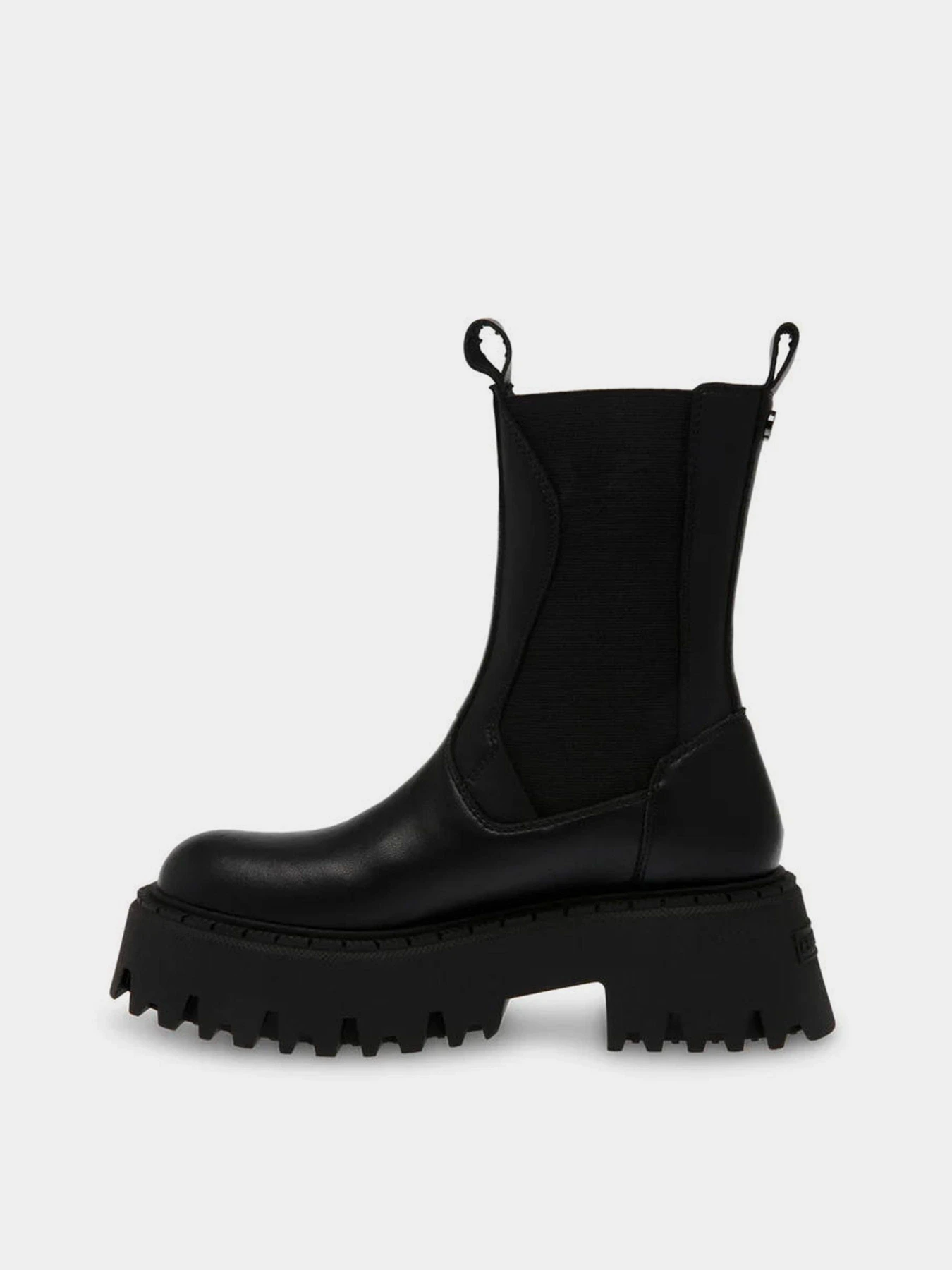 Черевики та чоботи Steve Madden Obtain модель SM11002704 BLK ACTION LEATHER Фото