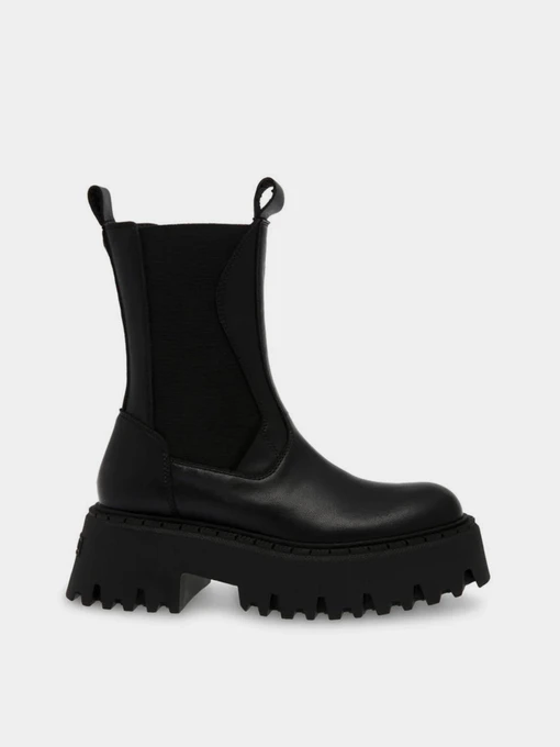 Черевики та чоботи Steve Madden Obtain модель SM11002704 BLK ACTION LEATHER Фото