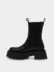 Черевики та чоботи Steve Madden Obtain модель SM11002704 BLK ACTION LEATHER Фото