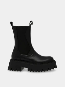 Черевики та чоботи Steve Madden Obtain модель SM11002704 BLK ACTION LEATHER Фото