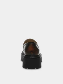 Туфли и лоферы Steve Madden OCCUPY модель SM11003276 BROWN ACTION LEATHER Фото