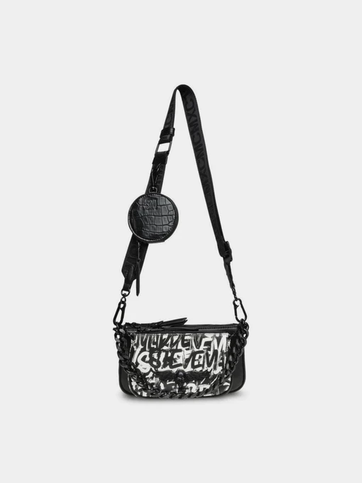 Сумки Steve Madden Bmollie модель SM13001278 BLACK/WHITE Фото