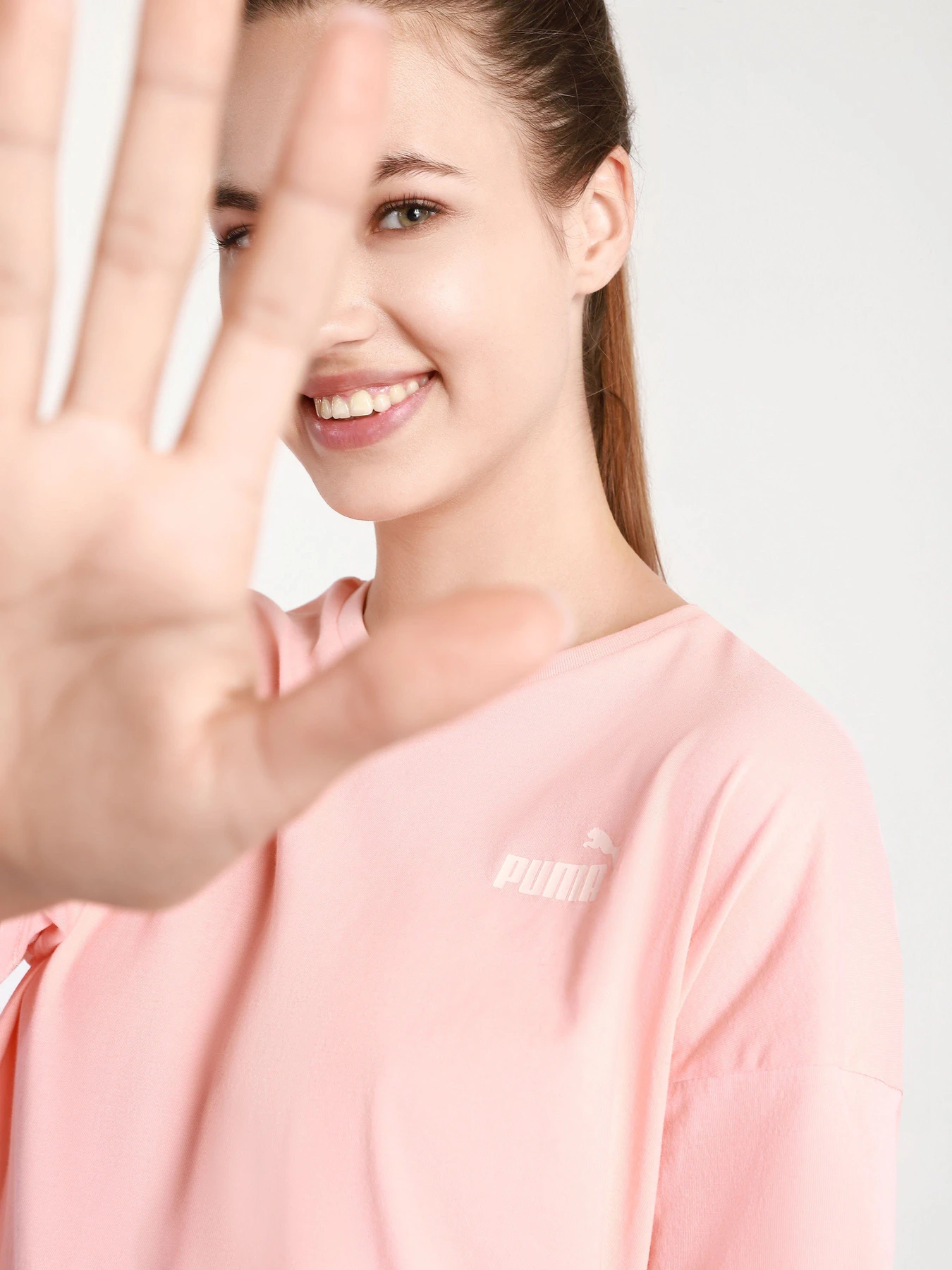 Футболки и поло PUMA ESS Cropped Small Logo Tee модель 58686726 Фото