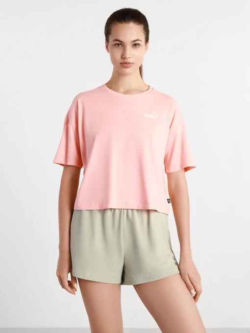 Футболки і поло PUMA ESS Cropped Small Logo Tee модель 58686726 Фото
