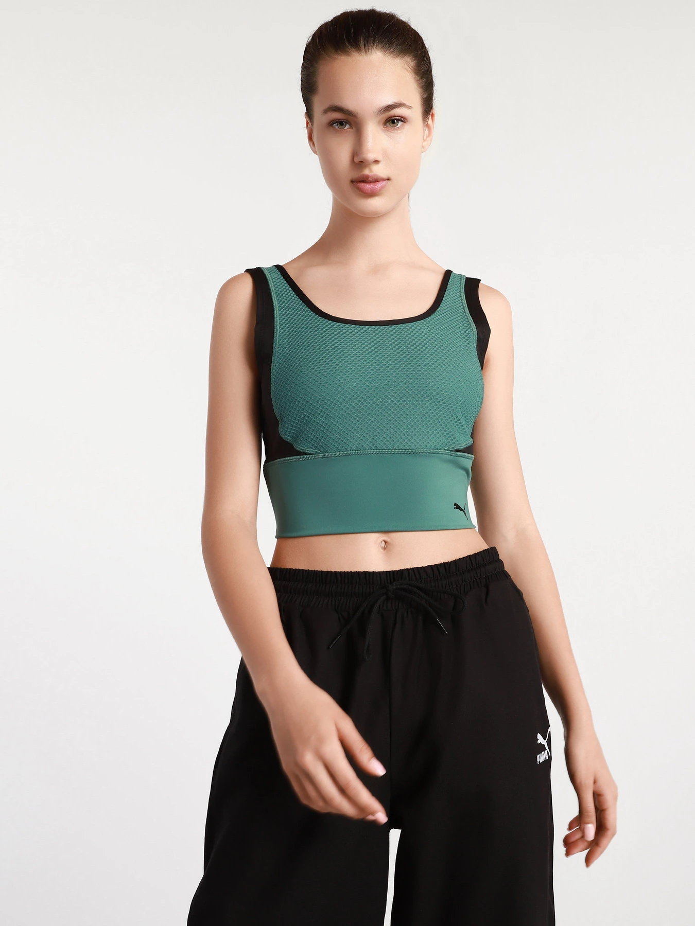 Футболки і поло PUMA Fitted Training Crop Tank модель 52027545 Футболки і поло PUMA Fitted Training Crop Tank модель 52027545 Фото