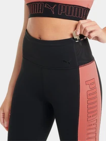 Брюки PUMA Train Logo Block High Waist 7/8 Tight модель 52029082 Фото