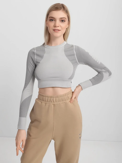 Футболки і поло PUMA SEAMLESS LONG SLEEVE FITTED модель 52102972 Фото