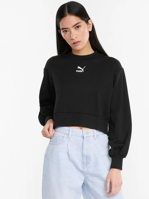 Худи и свитшоты PUMA Classics Puff Sleeve Crew модель 53161601 Фото