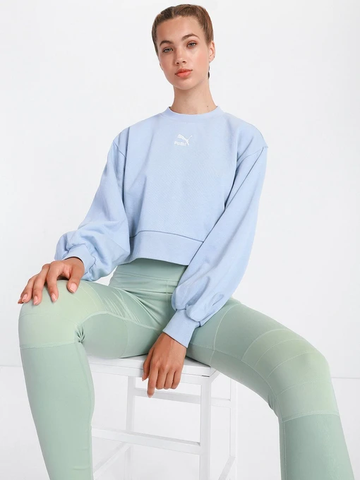Худи и свитшоты PUMA Classics Puff Sleeve модель 53161661 Фото