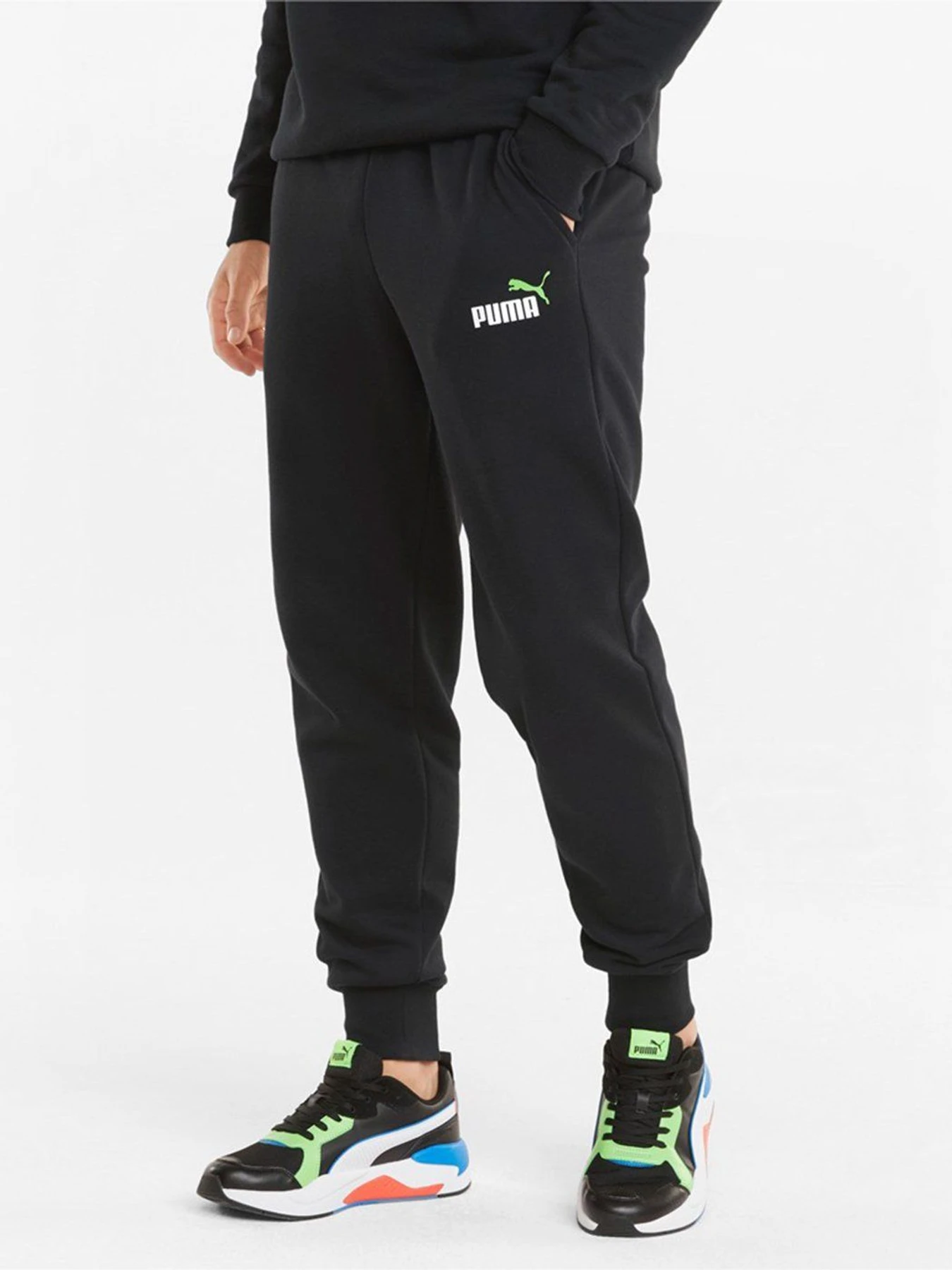 Брюки PUMA ESS + 2 Col Logo Pants FL cl модель 58676756 Брюки PUMA ESS + 2 Col Logo Pants FL cl модель 58676756 Фото