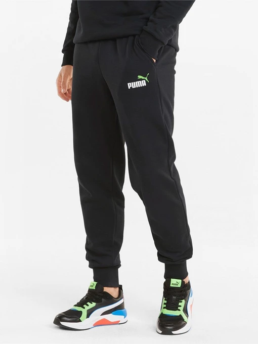 Брюки PUMA ESS + 2 Col Logo Pants FL cl модель 58676756 Фото