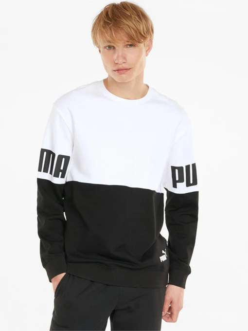 Худи и свитшоты PUMA Power Colourblock Crew Neck модель 58943002 Фото