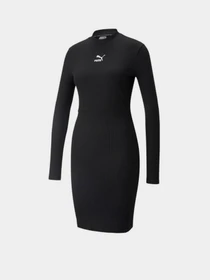 Платья PUMA Classics Ribbed LS Dress модель 53430401 Фото