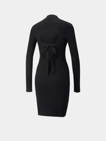 Платья PUMA Classics Ribbed LS Dress модель 53430401 Фото