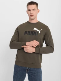 Худи и свитшоты PUMA ESSENTIALS+ TWO-TONE BIG LOGO CREW модель 58676244 Фото