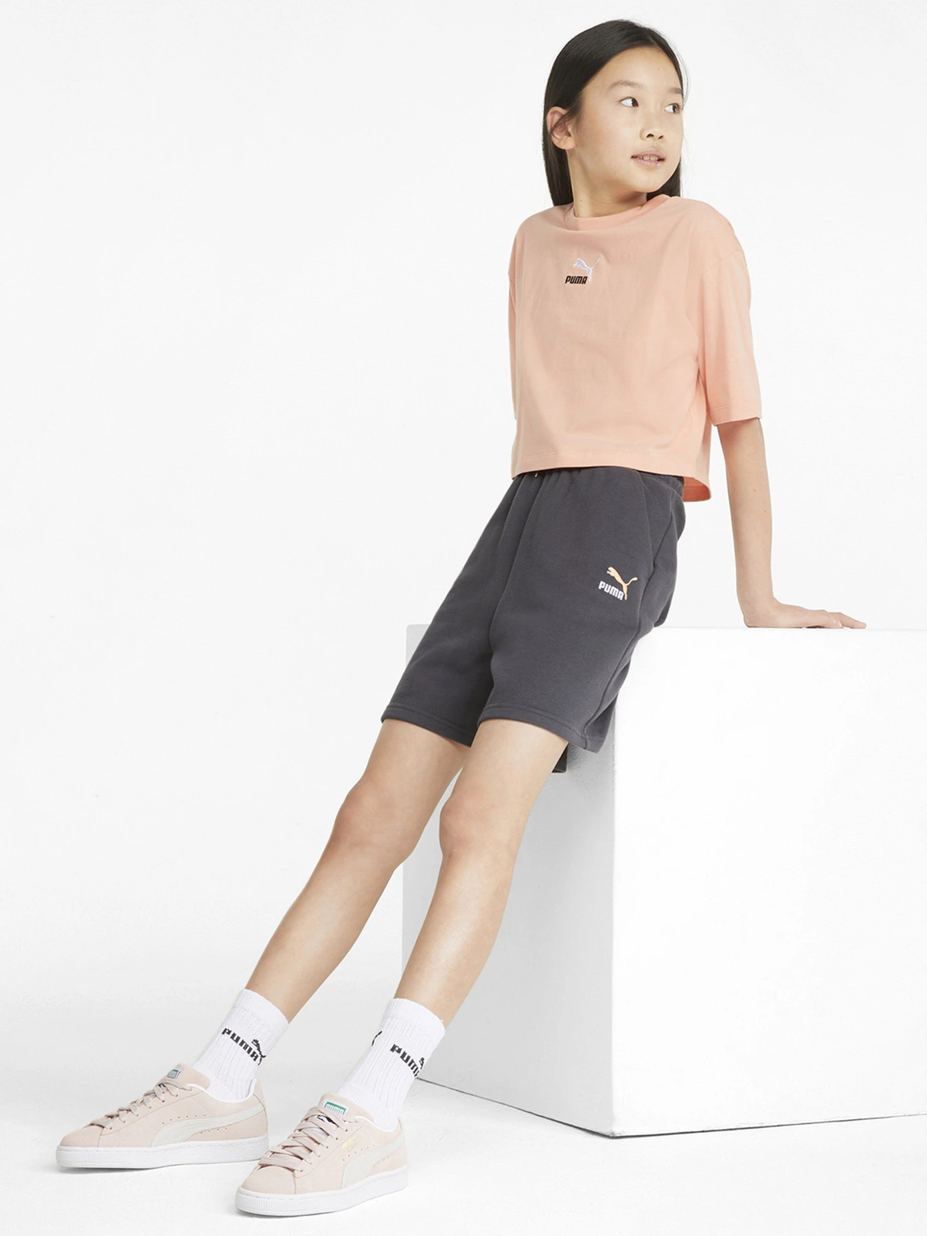 Шорты PUMA JR модель 53339755 Шорты PUMA JR модель 53339755 Фото