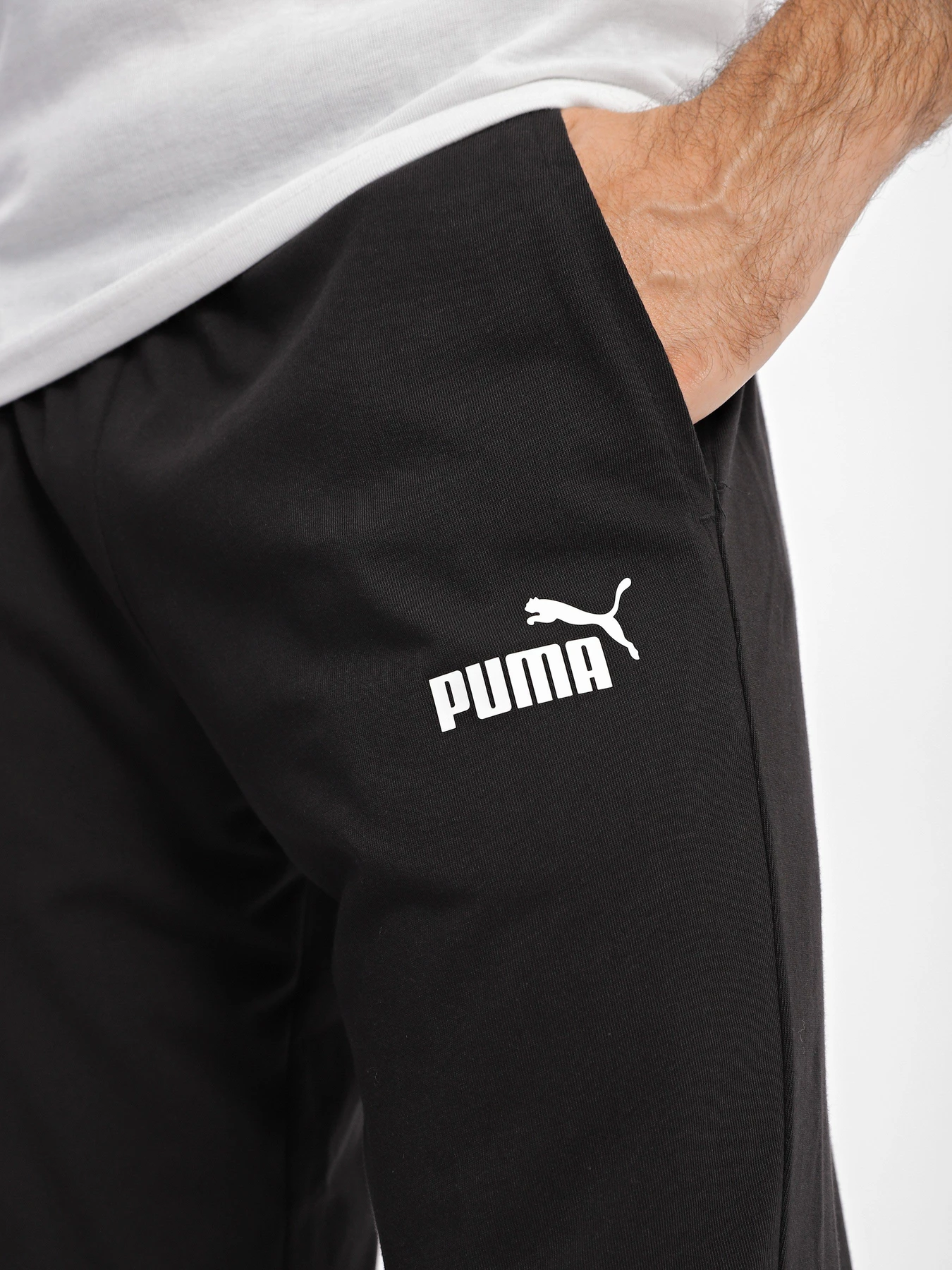 Брюки PUMA ESSENTIALS JERSEY модель 58674701 Брюки PUMA ESSENTIALS JERSEY модель 58674701 Фото