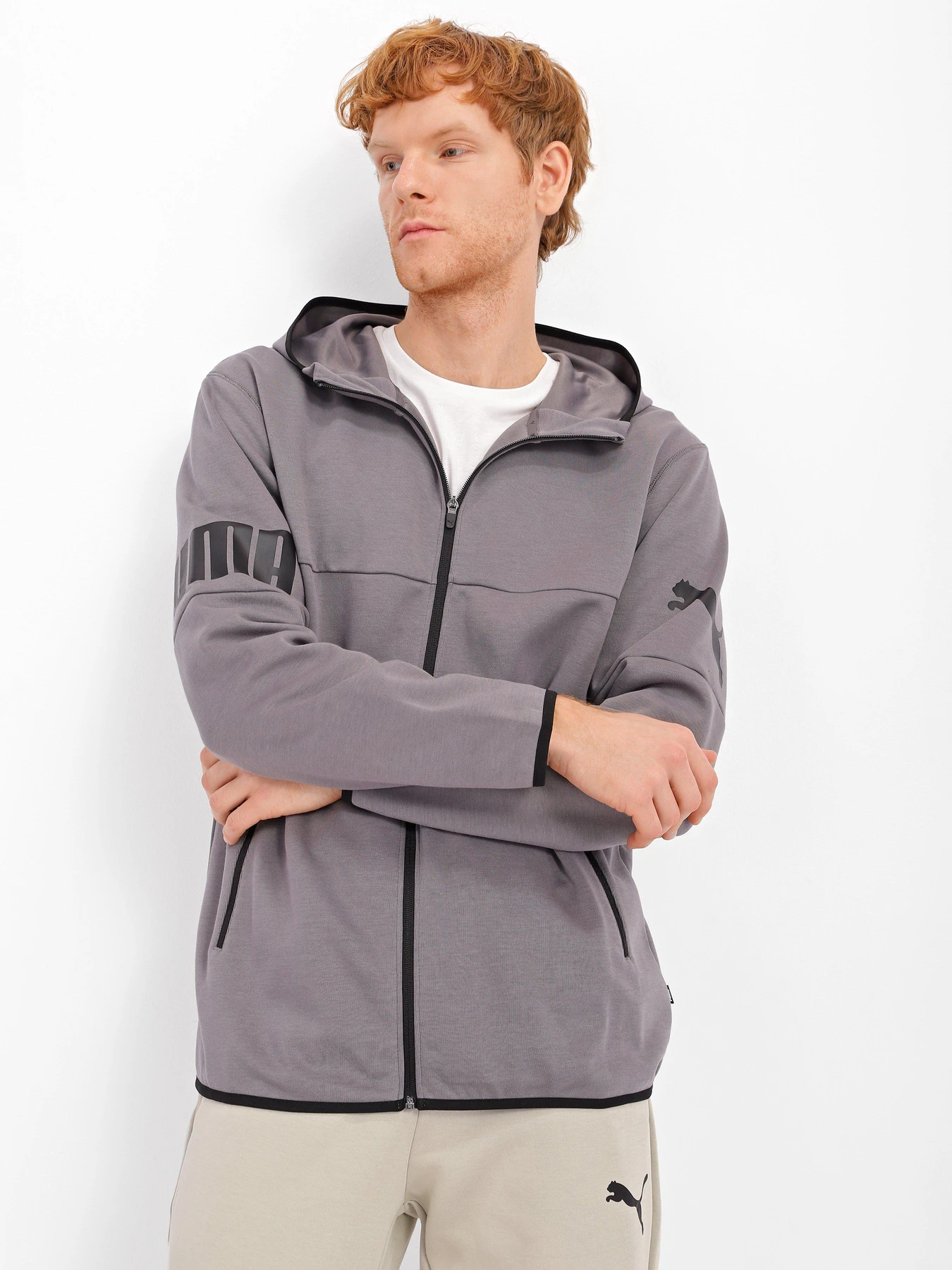 Худи и свитшоты PUMA Power Cat Full-Zip модель 84992644 Худи и свитшоты PUMA Power Cat Full-Zip модель 84992644 Фото