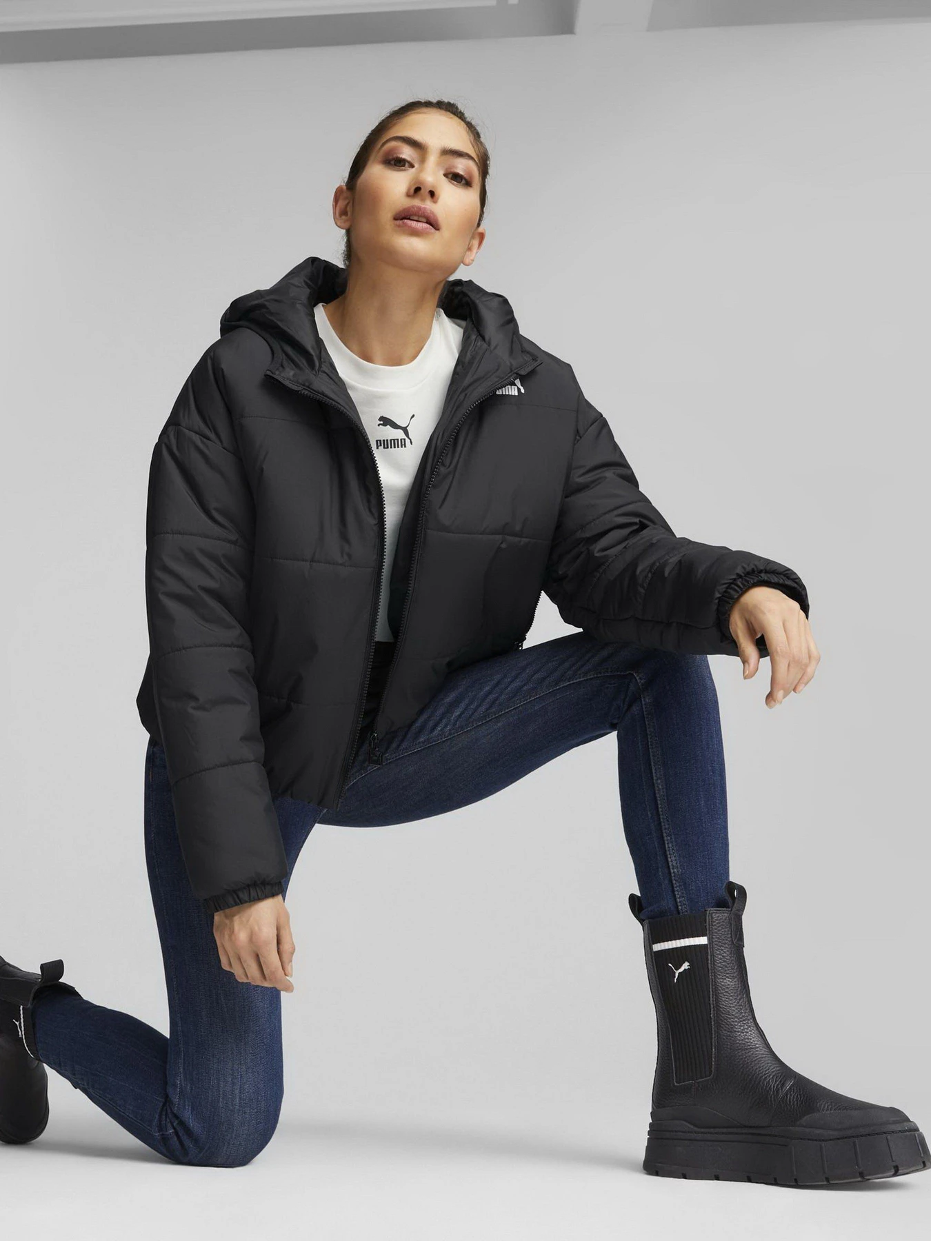 Куртки и дубленки PUMA Classics Padded модель 53557601 Фото
