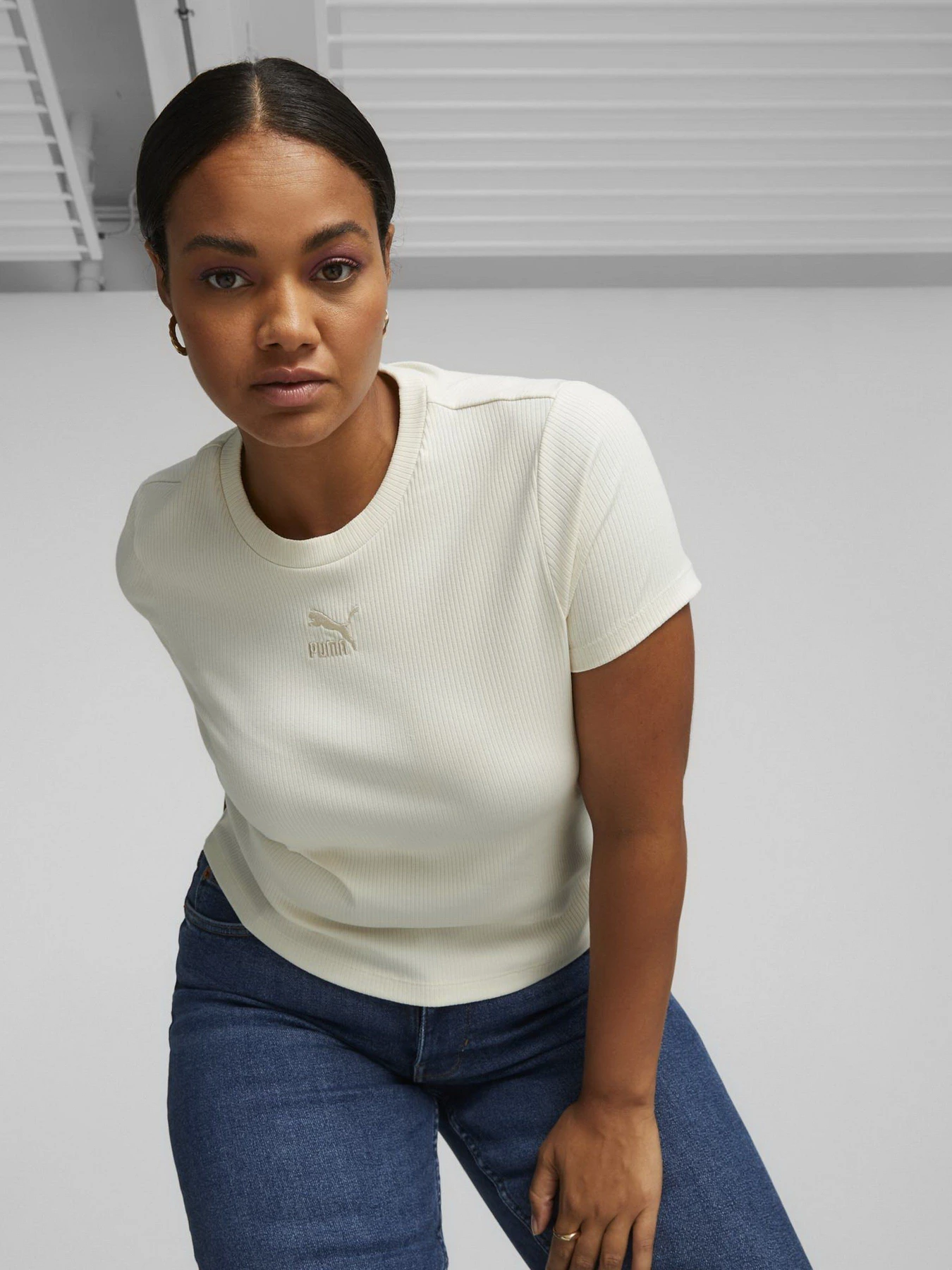 Футболки и поло PUMA Classics Ribbed Slim модель 53568999 Футболки и поло PUMA Classics Ribbed Slim модель 53568999 Фото