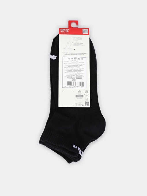 PUMA QUARTER SOCKS 3 PACK Набір шкарпеток колір чорний фото 2
