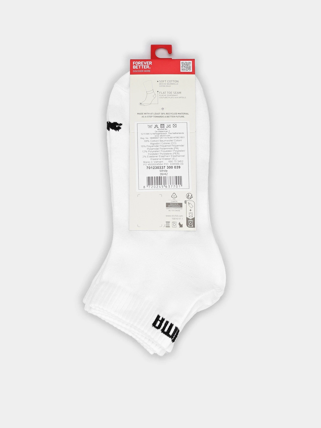 Шкарпетки та гольфи PUMA QUARTER SOCKS 3 PACK модель 93858909 Фото