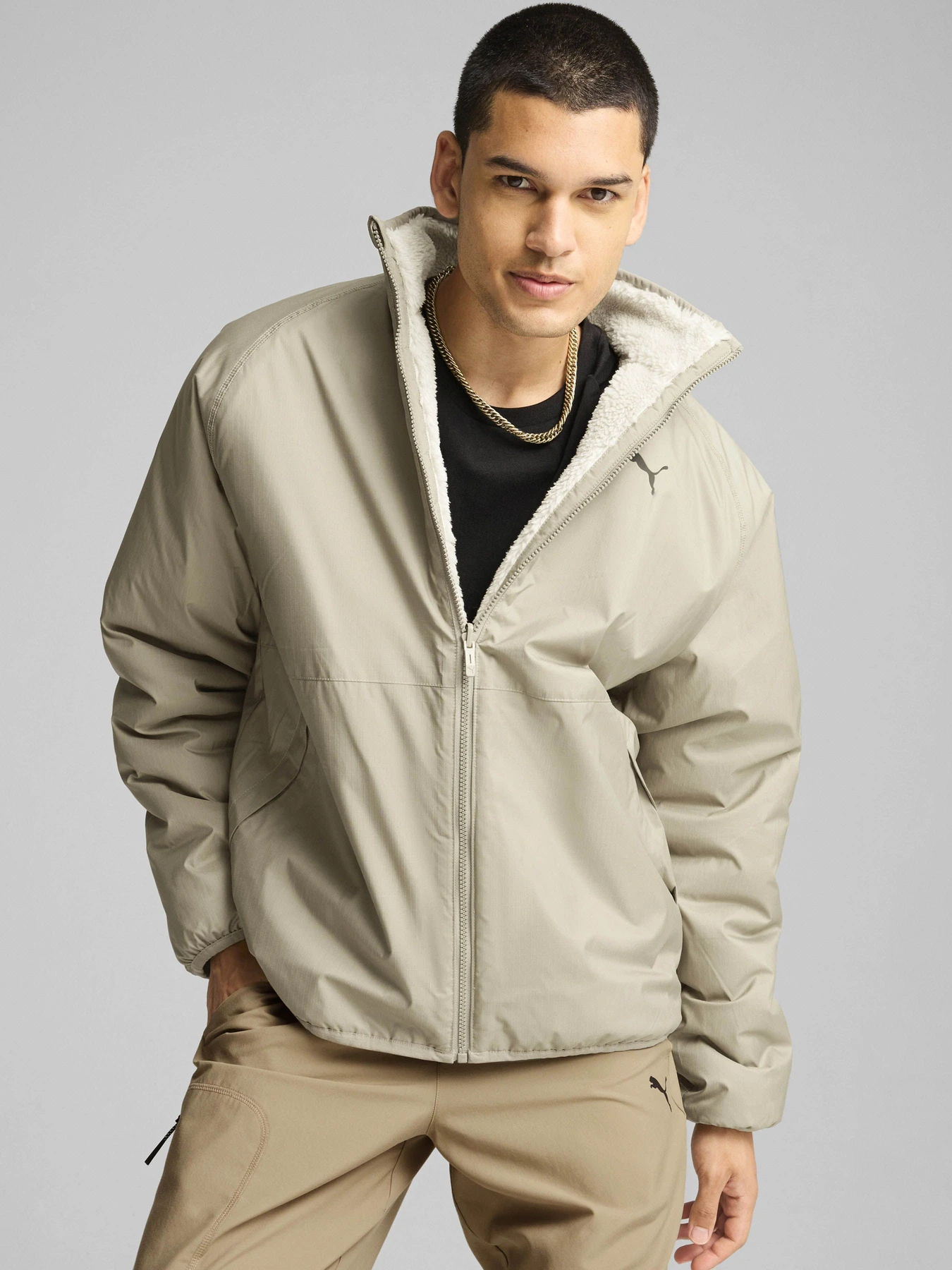 Куртки та дублянки PUMA REVERSIBLE SHERPA модель 62647287 Фото